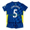 Maillot de Supporter Chelsea Jorginho 5 Domicile 2021-22 Pour Enfant